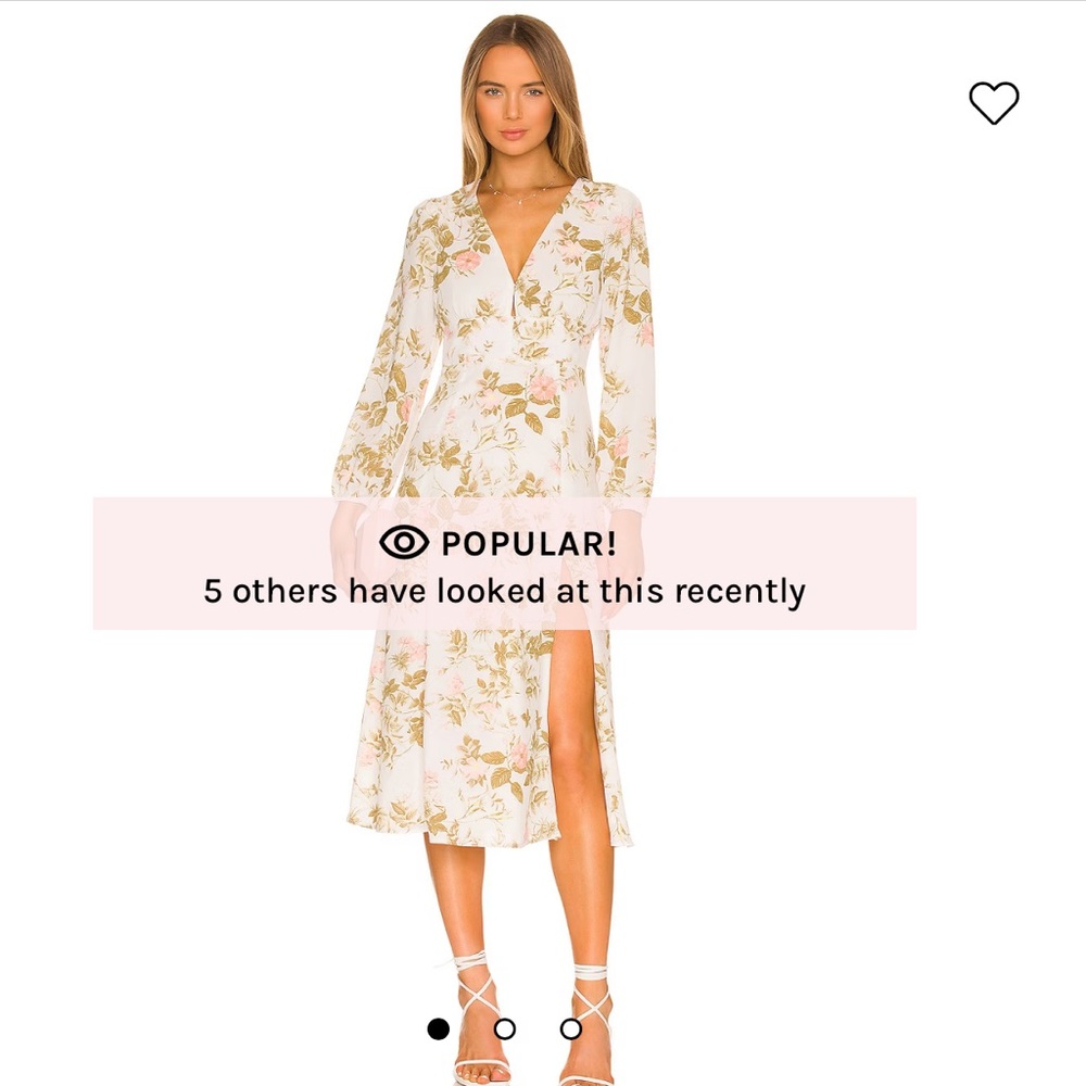 1.State chiffon midi dress